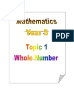 Topic 1 - Whole Numbers