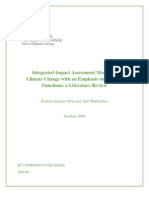 Integrated Impact Assessment Models of Climate Change With An Emphasis On Damage Functions