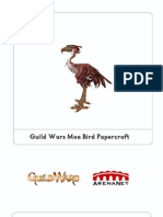 Guild Wars Moa Bird Papercraft Pattern PDF