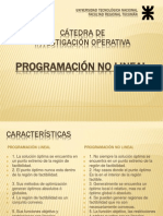 Programación No Lineal