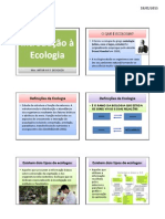 Aula 1 - INTRODUÇÃO À ECOLOGIA