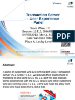 CICS Transaction Server V5.1 - User Experience Panel PDF