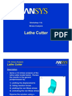 Lathe Cutter: Workshop 11A Stress Analysis