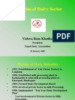 Status of Dairy Sector