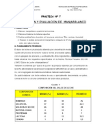 Practica N 7 Elaboracion de Manjarblanco