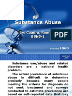 Substance Abuse: By: Cuadra, Romarie BSN3-1