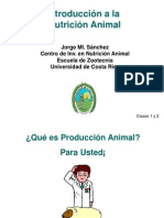 Introducción A La Nutricion Animal