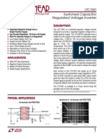 S Feature D Escriptio: LTC1261 Switched Capacitor Regulated Voltage Inverter