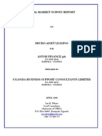 Astor Finance - Final - Survey - Report - Ian Nkata - Uganda