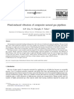 Fluid Induced Vibration of Composite Natural Gas Pipelines