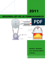 Segunda Ley de La Termodinamica. DALIANNY MELENDEZ