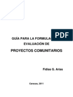 Guia para La Formulacion de Proyecto Sociocomunitario