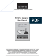 Denford MillCAM Designer 2 User Manual.