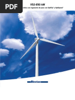 Catalogo Del Aerogenerador Vestas V52-850 KW PDF