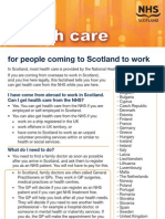 NHS Scotland Factsheet