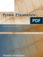 Prime Financials: Business Plan Presentation