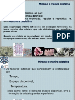 Minerais e Estrutura Cristalina