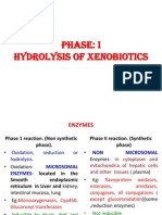 Phase: I Hydrolysis of Xenobiotics