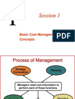 Session 1: Basic Cost Management Concepts