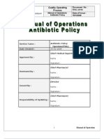 Antibiotic Policy