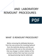 Clinical and Laboratotary Remount Procedures