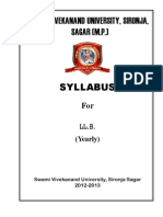 LLB Sylabus at Sagar University