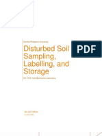 Experiment 1 - Disturbed Soil Sampling, Labelling, and Storage