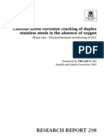 Chloride Stress Corrosion Cracking