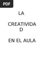 Creatividad en El Aula