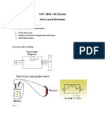 DC Circuits Lab Ohms Law CETT 1403