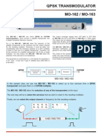 QPSK Transmodulator MO-162 / MO-163: Transmodulators. They Convert A Satellite Transponder Into