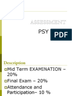 Assessment Psy 355