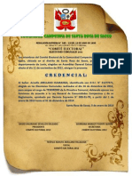 Credencial Tesorero