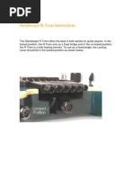 Steinberger R-Trem Instructions