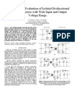 A Comparative Evaluation of Isolated Bi-Directional DC - DC Converters With Wide Input and Output Voltage Range