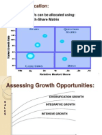 Resource Allocation - BCG Matrix