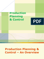 Operations Management: Production Planning & Control