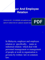 Empolyer and Employee Relation