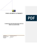 Guideline For The Registration of Prepackaged Food