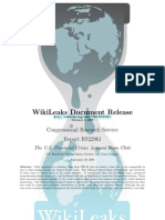 Wikileaks Document Release: Congressional Research Service Report Rs22961