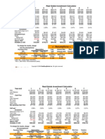 Real Estate Investment Calculator: Year-End 1 2 3 4 5 6 7