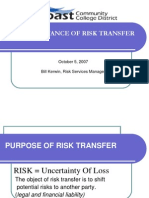 Contractual Risk Transfer