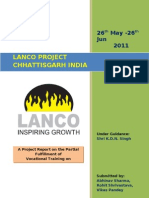 Lanco Amarkantak Power LTD Korba Mechanical Vocational Training Report 2-Haxxo24 I I