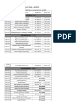 December 2013 Exam Schedule