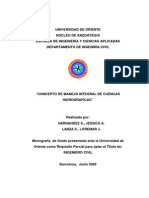 TESIS. Concepto de Manejo Integral de Cuencas Hidrograficas