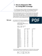 BSC: How To Dimension TRH in A Living BSC Exchange