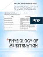 Physiology of Menstruation