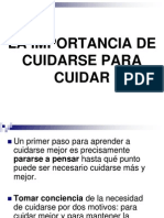 La Importancia de Cuidarse para Cuidar