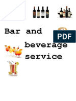 Bar and Beverage Service