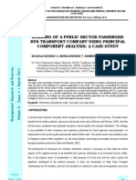 Ranking of A Public Sector Passenger Bus Transport Company Using Principal Component Analysis: A Case Study